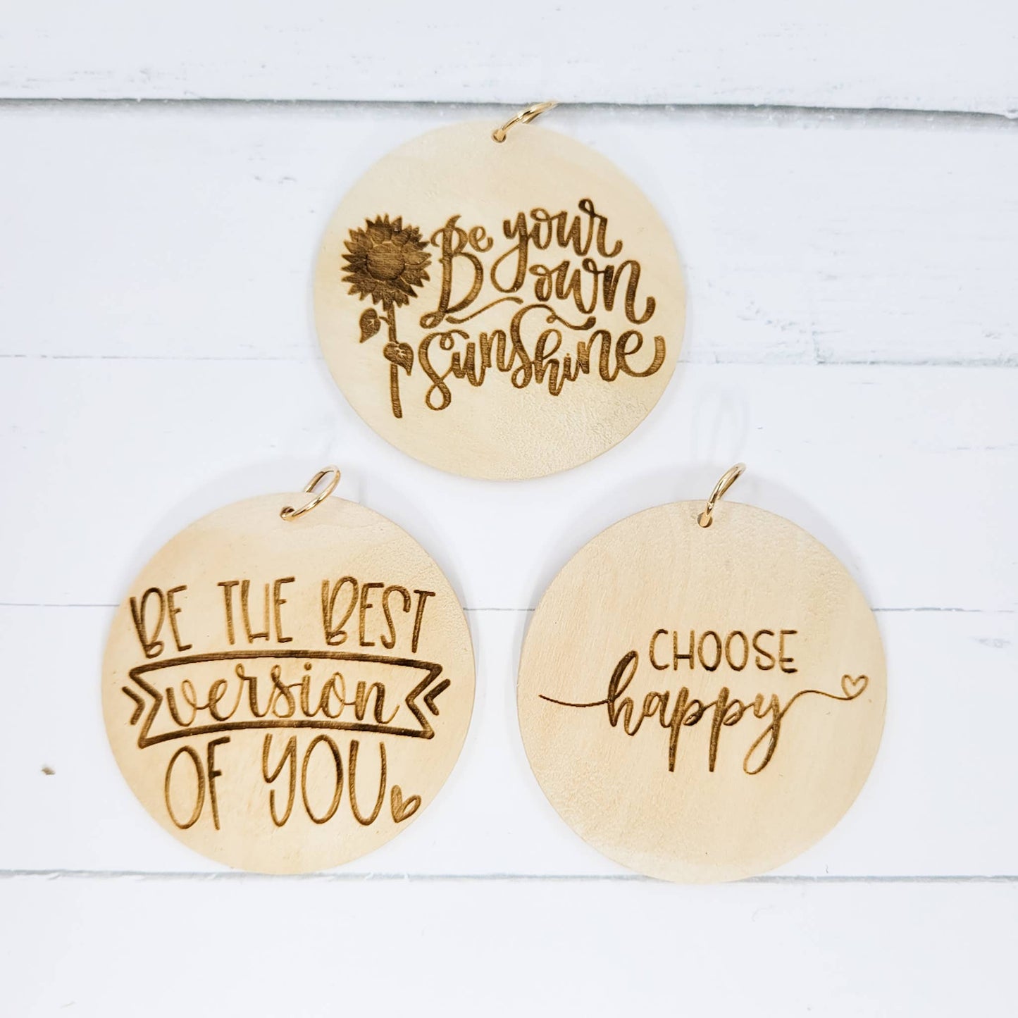 The Purple Chickadee - Grey Silicone Bead Wristlet - Choose Your Charm: She Is Strong